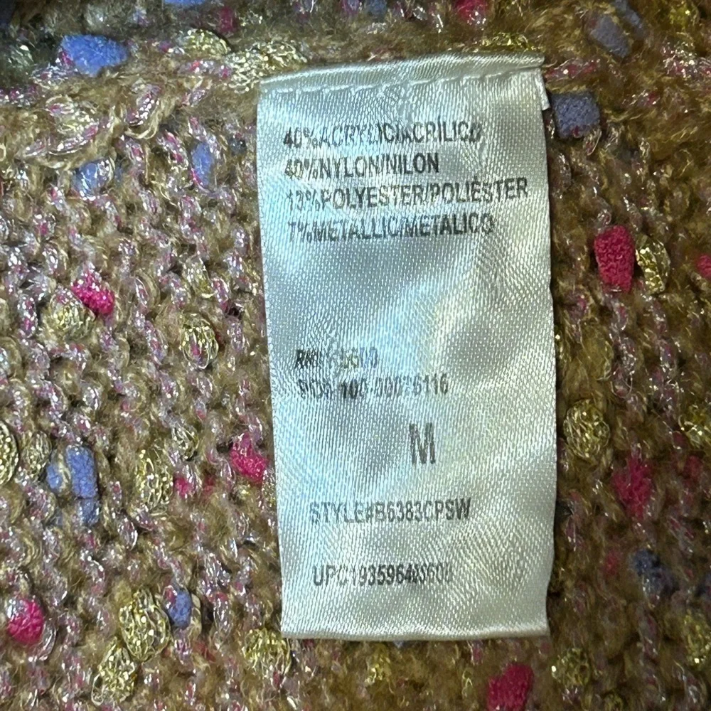 Democracy Open Weave Sweater Size Medium - Picture 8 of 9